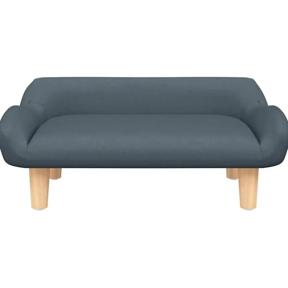 Articles Pour Animaux De Compagnie-vidaXL Lit pour chien 70x40x24 cm tissu Gris foncé