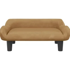 Articles Pour Animaux De Compagnie-vidaXL Lit pour chien 70x40x24 cm velours Marron