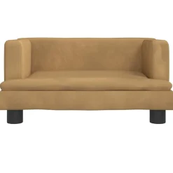 Articles Pour Animaux De Compagnie-vidaXL Lit pour chien 60x40x30 cm velours Marron