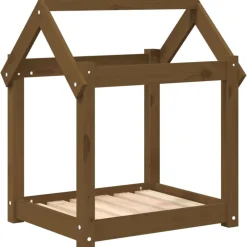 vidaXL Lit pour chien 61x50x70 cm Bois de pin solide