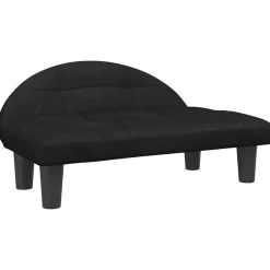 Articles Pour Animaux De Compagnie-vidaXL Lit pour chien 70x52x30 cm velours Noir