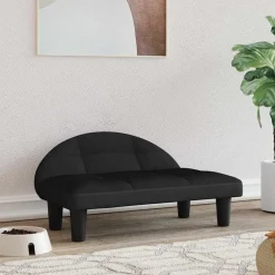 Articles Pour Animaux De Compagnie-vidaXL Lit pour chien 70x52x30 cm velours Noir