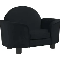 Articles Pour Animaux De Compagnie-vidaXL Lit pour chien 66x40x45 cm velours Noir