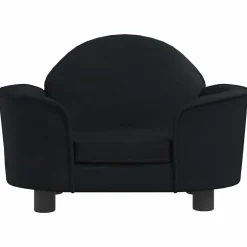 Articles Pour Animaux De Compagnie-vidaXL Lit pour chien 66x40x45 cm velours Noir