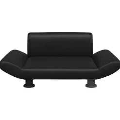 Articles Pour Animaux De Compagnie-vidaXL Lit pour chien 70x45x28 cm similicuir Noir