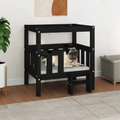 vidaXL Lit pour chien 65,5x50,5x70 cm Bois de pin solide
