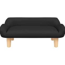 Articles Pour Animaux De Compagnie-vidaXL Lit pour chien 70x40x24 cm tissu Noir