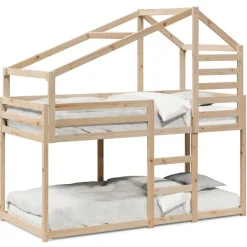 vidaXL Lit superposé sans matelas 80x200 cm bois de pin massif