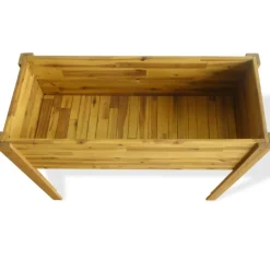 vidaXL Lit surélevé de jardin Bois massif d'acacia