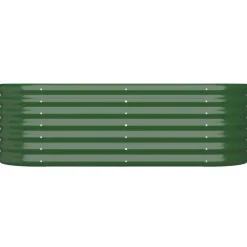 Pelouses & Jardins-vidaXL Lit surélevé de jardin Acier galvanisé 114x40x36 cm Vert