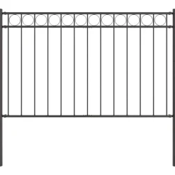 Clôtures & Barrières-vidaXL Élément de clôture Assen 170 x 130 cm Acier Gris