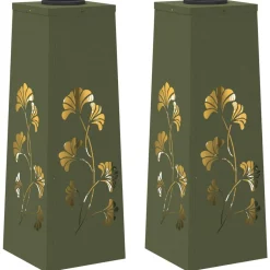 vidaXL Lumière de chemin LED solaire 2 pcs