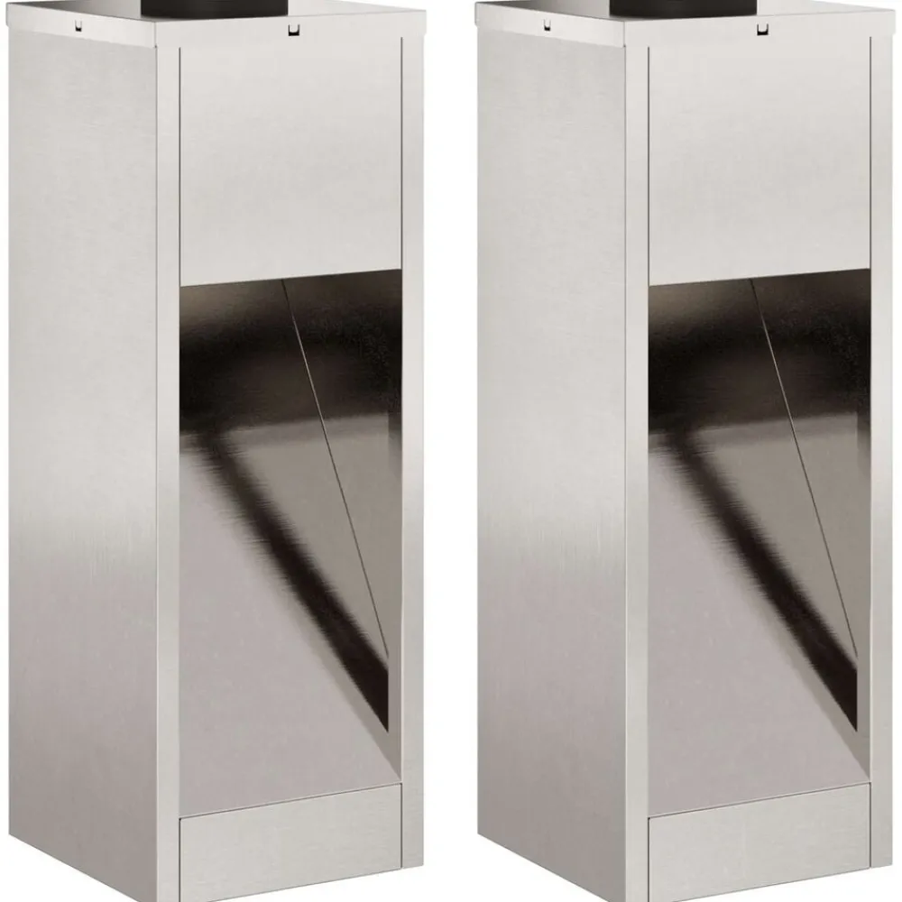 vidaXL Lumière de Chemin LED Solaire 2 pcs Argenté