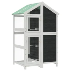 vidaXL Maison à oiseaux 97x81x152 cm bois massif de pin