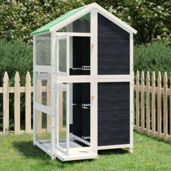 vidaXL Maison à oiseaux 97x81x152 cm bois massif de pin