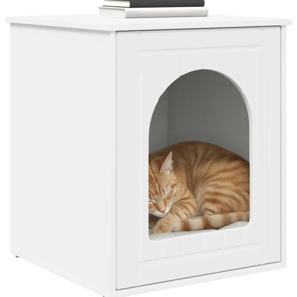 vidaXL Maison pour chat 53 x 52 x 62 cm Bois d'ingénierie