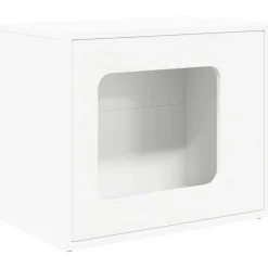 Articles Pour Animaux De Compagnie-vidaXL Maison pour chat 51 x 30 x 42 cm Bois d'ingénierie Blanc
