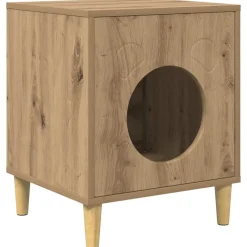 vidaXL Maison pour chat Chêne artisan 42,5 x 40 x 53 cm