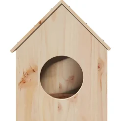 Articles Pour Animaux De Compagnie-vidaXL Maison pour chat 41x50x50 cm bois de pin massif Naturel