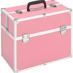 vidaXL Mallette à maquillage 38x23x34 cm aluminium