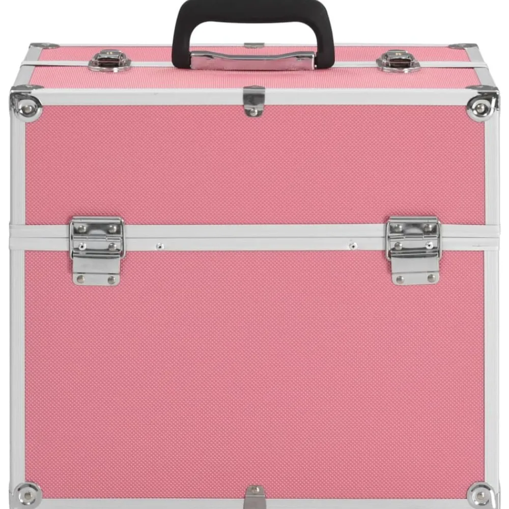 vidaXL Mallette à maquillage 38x23x34 cm aluminium