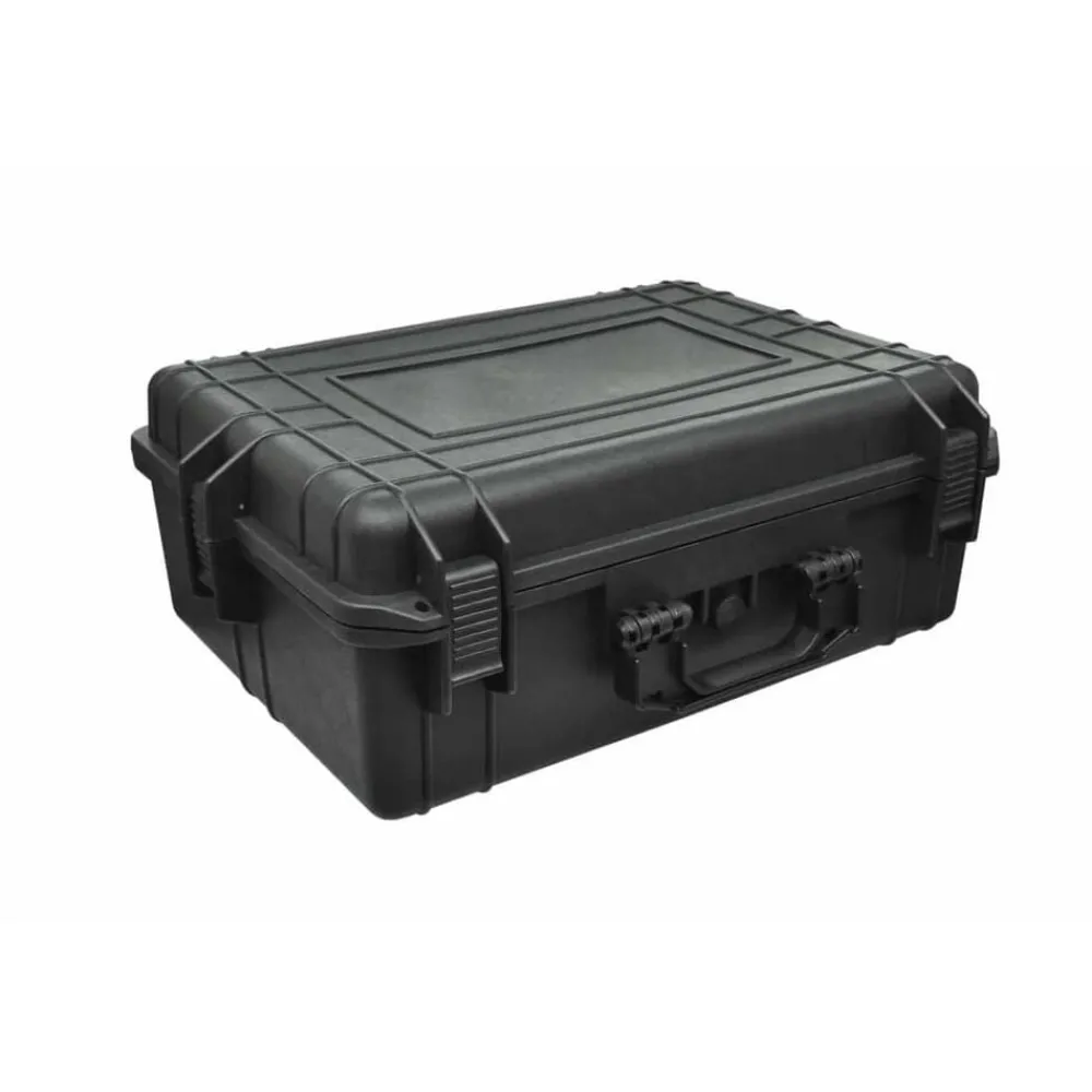 vidaXL Mallette de transport robuste Noir avec mousse 35 Litres
