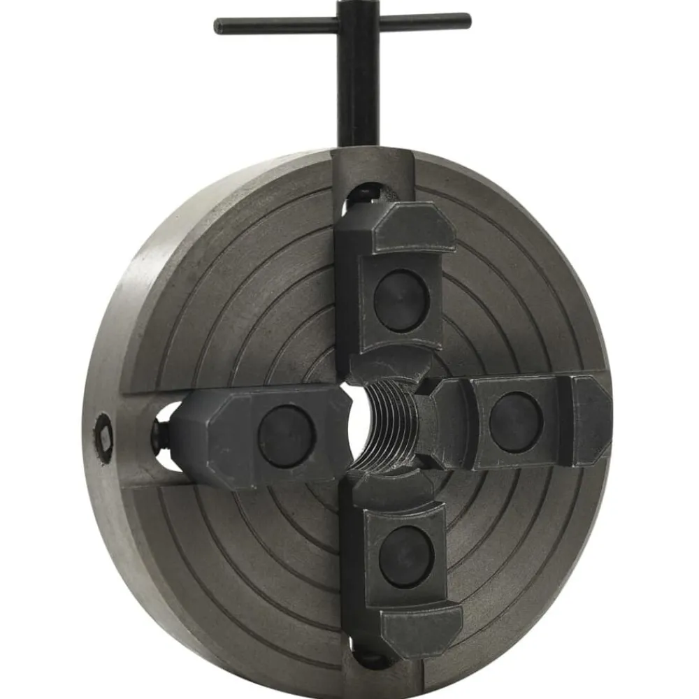 vidaXL Mandrin à bois à 4 mâchoires connexion M33 acier noir 150x63 mm