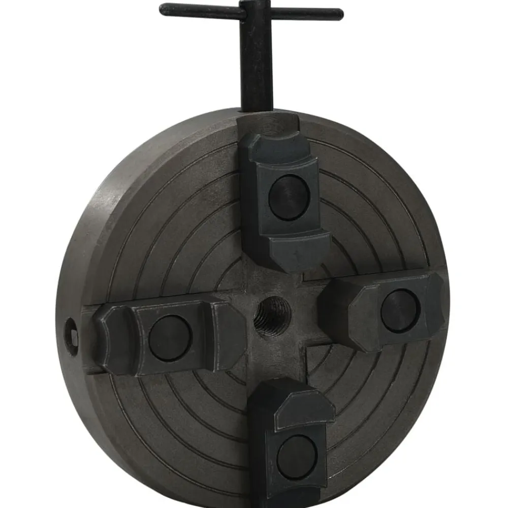 Outils-vidaXL Mandrin à bois à 4 mâchoires connexion M18 acier noir 150x63 mm