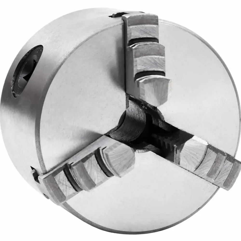 Outils-vidaXL Mandrin de tour auto-centrant à 3 mâchoires 80 mm Acier