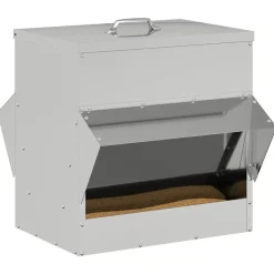 vidaXL Mangeoire pour poules 40,5 x 45 x 41 cm Acier galvanisé