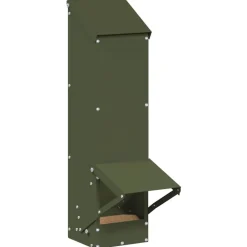 Articles Pour Animaux De Compagnie-vidaXL Mangeoire pour poules 13 x 12 x 51 cm Vert olive