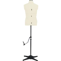 Produits Ménagers-vidaXL Mannequin de couture ajustable pour homme Crème Taille 37-45 Cr&egrave;me