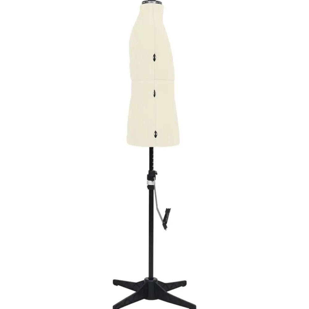 Produits Ménagers-vidaXL Mannequin de couture ajustable pour homme Crème Taille 37-45 Crème