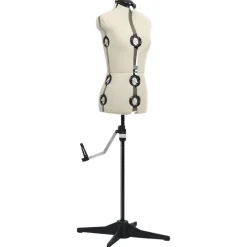 vidaXL Mannequin de robe ajustable pour femme Crème S Taille 33-40