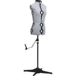 Produits Ménagers-vidaXL Mannequin de robe ajustable pour femme S Taille 33-40 Gris