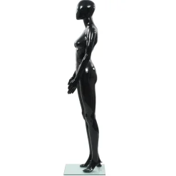 vidaXL Mannequin femme corps complet base verre brillant 175 cm