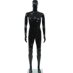 vidaXL Mannequin homme corps complet base verre brillant 185 cm