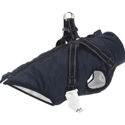 Articles Pour Animaux De Compagnie-vidaXL Manteau pour chien L36 Fleece et Polyester Bleu marine