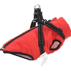 Articles Pour Animaux De Compagnie-vidaXL Manteau pour chien L24 Fleece et Polyester Rouge