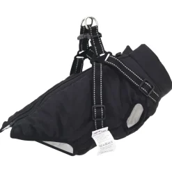 Articles Pour Animaux De Compagnie-vidaXL Manteau pour chien L40 Fleece et Polyester Noir