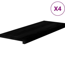 Produits Ménagers-vidaXL Marches d'escalier 4 pcs 70x25x2 cm chêne massif Marron foncé