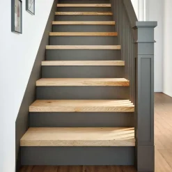 Produits Ménagers-vidaXL Marches d'escalier 4 pcs non traité 70x25x2cm bois chêne massif Naturel