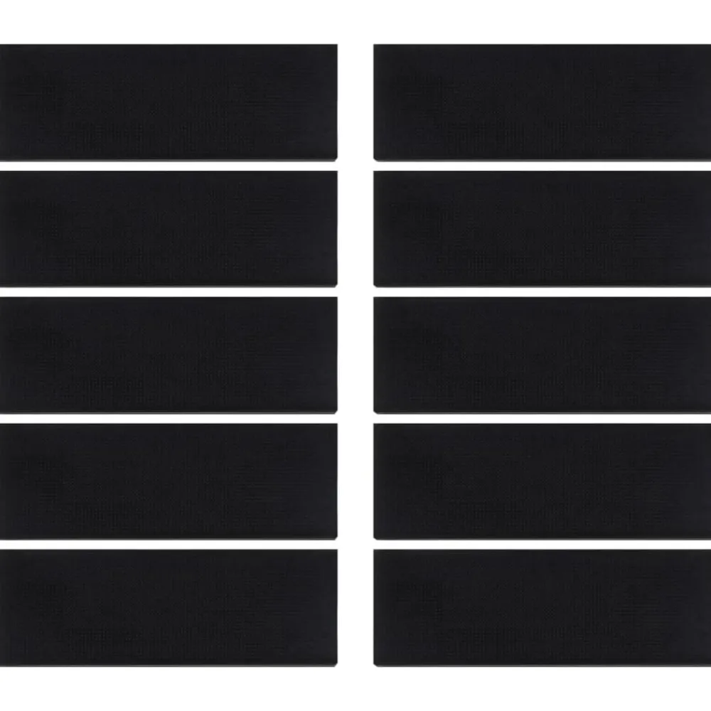 vidaXL Marches d'escalier 10 pcs 25x75 cm caoutchouc