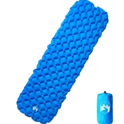 Loisirs De Plein Air-vidaXL Matelas de camping gonflable 1 personne 190x58x6 cm Bleu