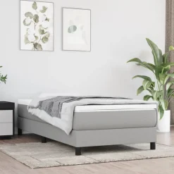 vidaXL Matelas de lit à ressorts ensachés fermeté moyenne 80x200x20cm Tissu