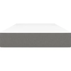 Lits & Accessoires-vidaXL Matelas de lit à ressorts ensachés fermeté moyenne 80x200x20cm Tissu Gris foncé