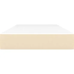 Lits & Accessoires-vidaXL Matelas de lit à ressorts ensachés fermeté moyenne Crème 80x200x20 cm Tissu Crème