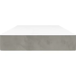 Lits & Accessoires-vidaXL Matelas de lit à ressorts ensachés fermeté moyenne 80x200x20 cm Gris clair