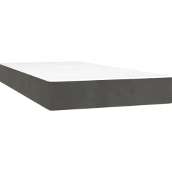 Lits & Accessoires-vidaXL Matelas de lit à ressorts ensachés fermeté moyenne 80x200x20 cm Gris foncé