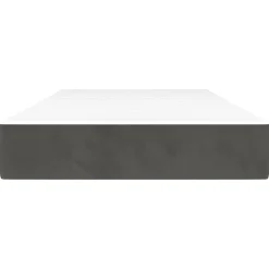 Lits & Accessoires-vidaXL Matelas de lit à ressorts ensachés fermeté moyenne 80x200x20 cm Gris foncé
